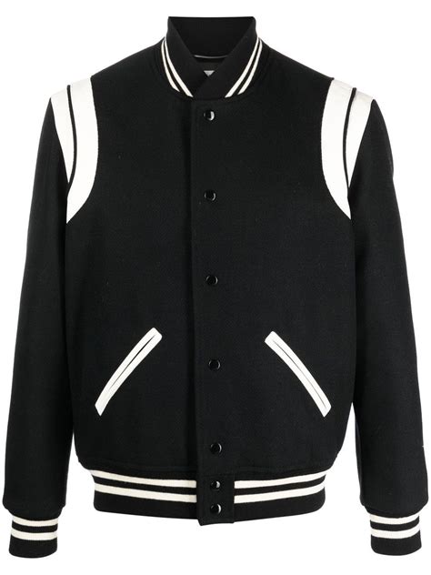 ysl mens jackets|farfetch YSL teddy jacket.